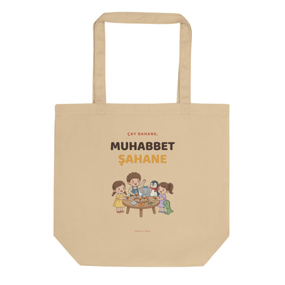 Çay Bahane, Muhabbet Şahane Organic Cotton Tote Bag, Roots & Talks - product photo