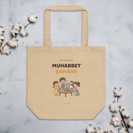 Çay Bahane, Muhabbet Şahane Organic Cotton Tote Bag, Roots & Talks - lifestyle photo 1