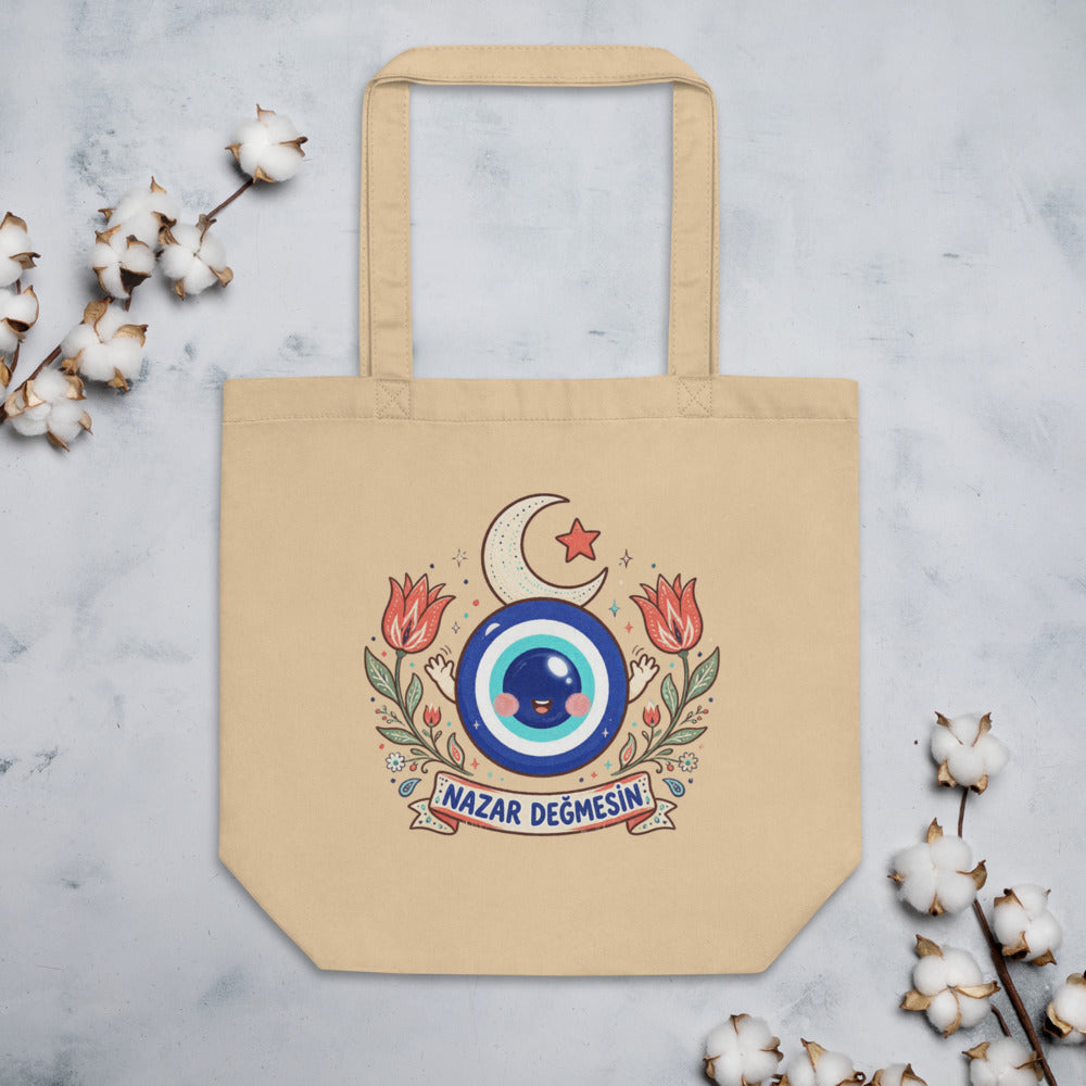 Nazar Değmesin Organic Cotton Tote Bag, Roots & Talks - lifestyle photo 1