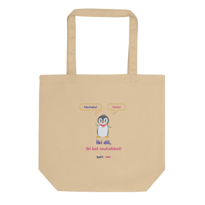 İki Dil, İki Kat Muhabbet Organic Cotton Tote Bag, Roots & Talks - product photo