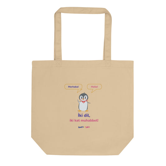 İki Dil, İki Kat Muhabbet Organic Cotton Tote Bag, Roots & Talks - product photo