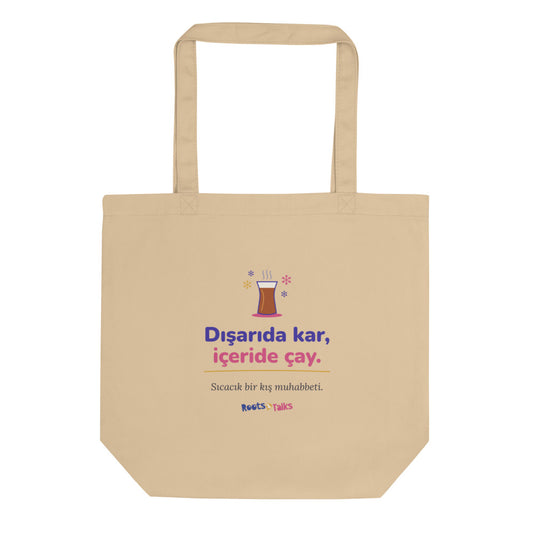 Dışarıda Kar, İçeride Çay Organic Cotton Tote Bag, Roots & Talks - product photo
