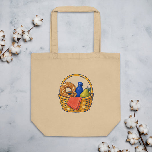 Picnic Basket Organic Cotton Tote Bag, Roots & Talks - lifestyle photo 1