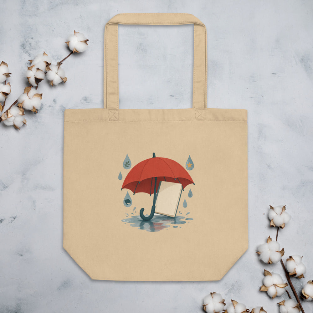 Word Umbrella Organic Cotton Tote Bag, Roots & Talks - lifestyle photo 1