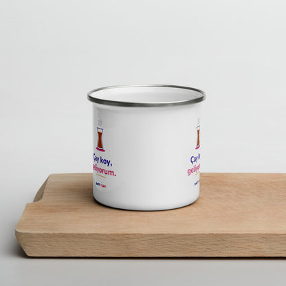 Çay Koy, Geliyorum Enamel Camp Mug, 12 oz, Roots & Talks - lifestyle photo 1