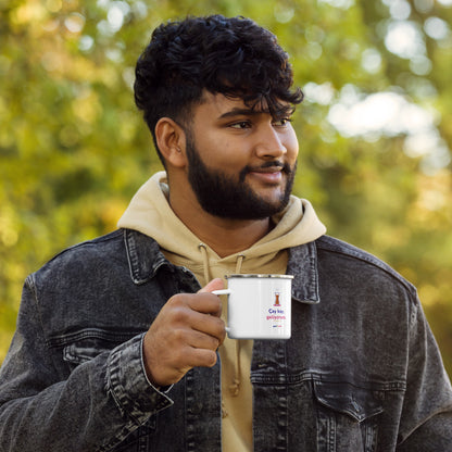 Çay Koy, Geliyorum Enamel Camp Mug, 12 oz, Roots & Talks - lifestyle photo 2