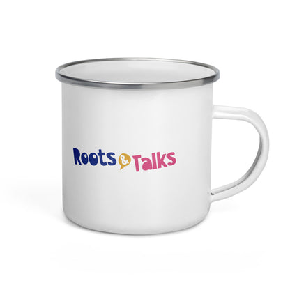Pingucan Penguin Enamel Camp Mug, 12 oz, Roots & Talks - product photo