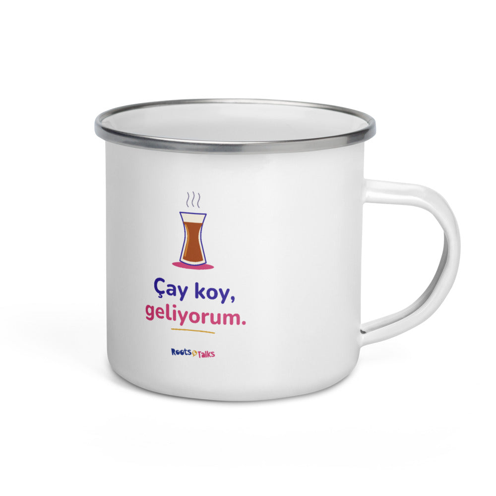 Çay Koy, Geliyorum Enamel Camp Mug, 12 oz, Roots & Talks - product photo