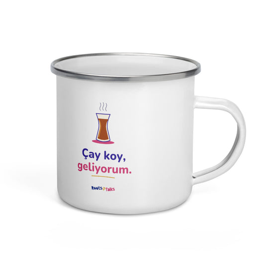 Çay Koy, Geliyorum Enamel Camp Mug, 12 oz, Roots & Talks - product photo