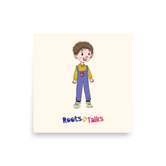Ahmet Character Matte Paper Poster, Roots & Talks - product photo