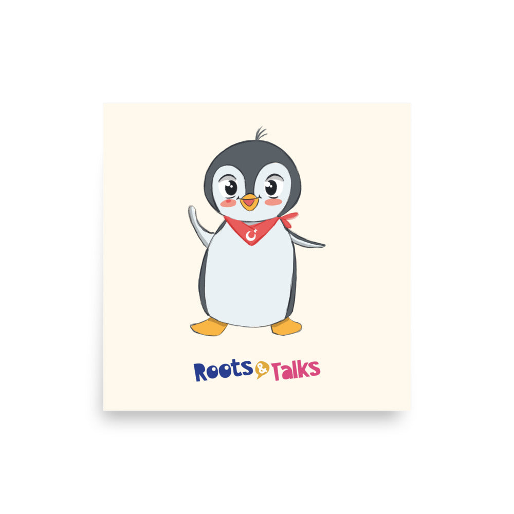 Pingucan Penguin Matte Paper Poster, Roots & Talks - product photo
