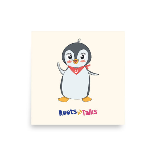 Pingucan Penguin Matte Paper Poster, Roots & Talks - product photo