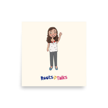Defne Character Matte Paper Poster, Roots & Talks - product photo