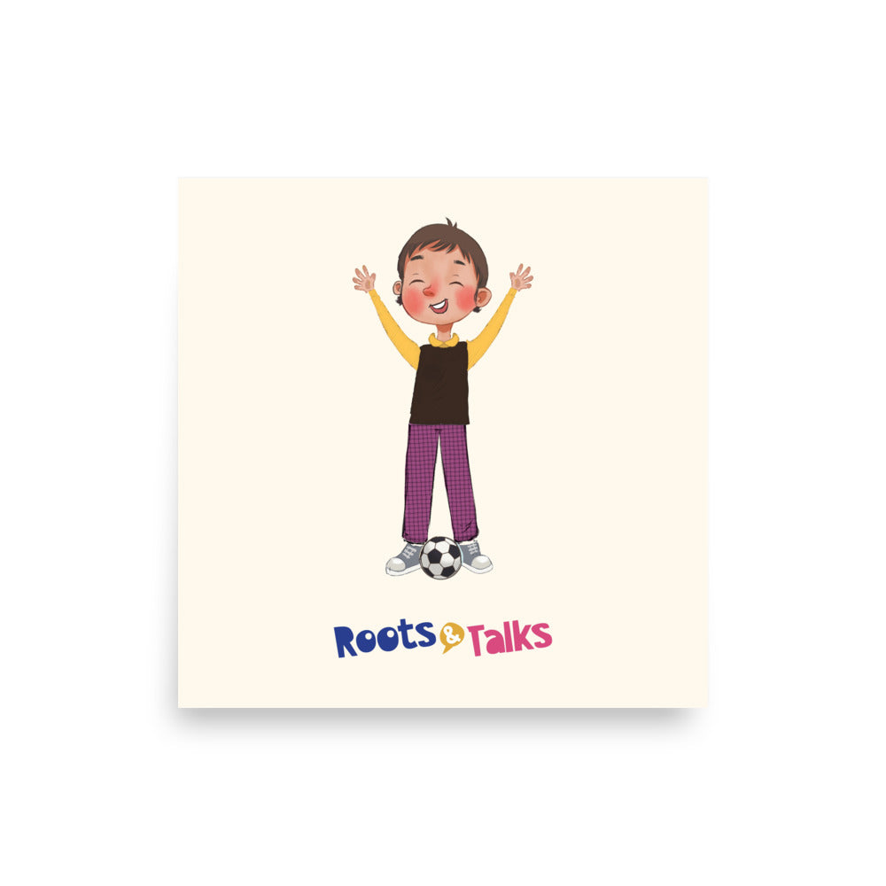 Gazi Character Matte Paper Poster, Roots & Talks - product photo