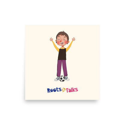 Gazi Character Matte Paper Poster, Roots & Talks - product photo