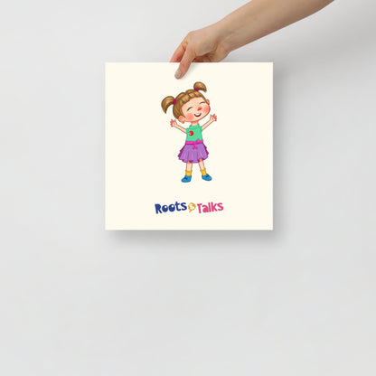 Ela Character Matte Paper Poster, Roots & Talks - lifestyle photo 2