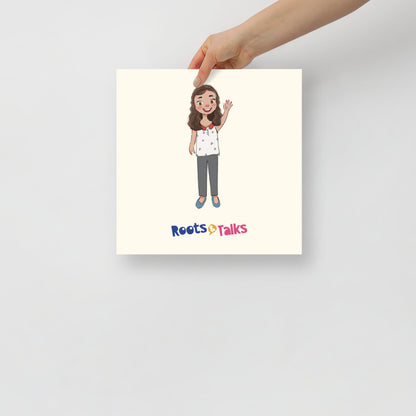 Defne Character Matte Paper Poster, Roots & Talks - lifestyle photo 2