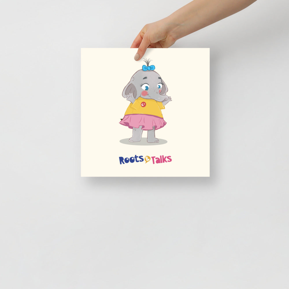 Filiz Elephant Matte Paper Poster, Roots & Talks - lifestyle photo 2