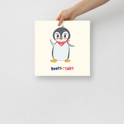 Pingucan Penguin Matte Paper Poster, Roots & Talks - lifestyle photo 2