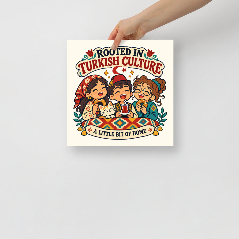 Rooted in Turkish Culture Matte Paper Poster, Roots & Talks - lifestyle photo 2