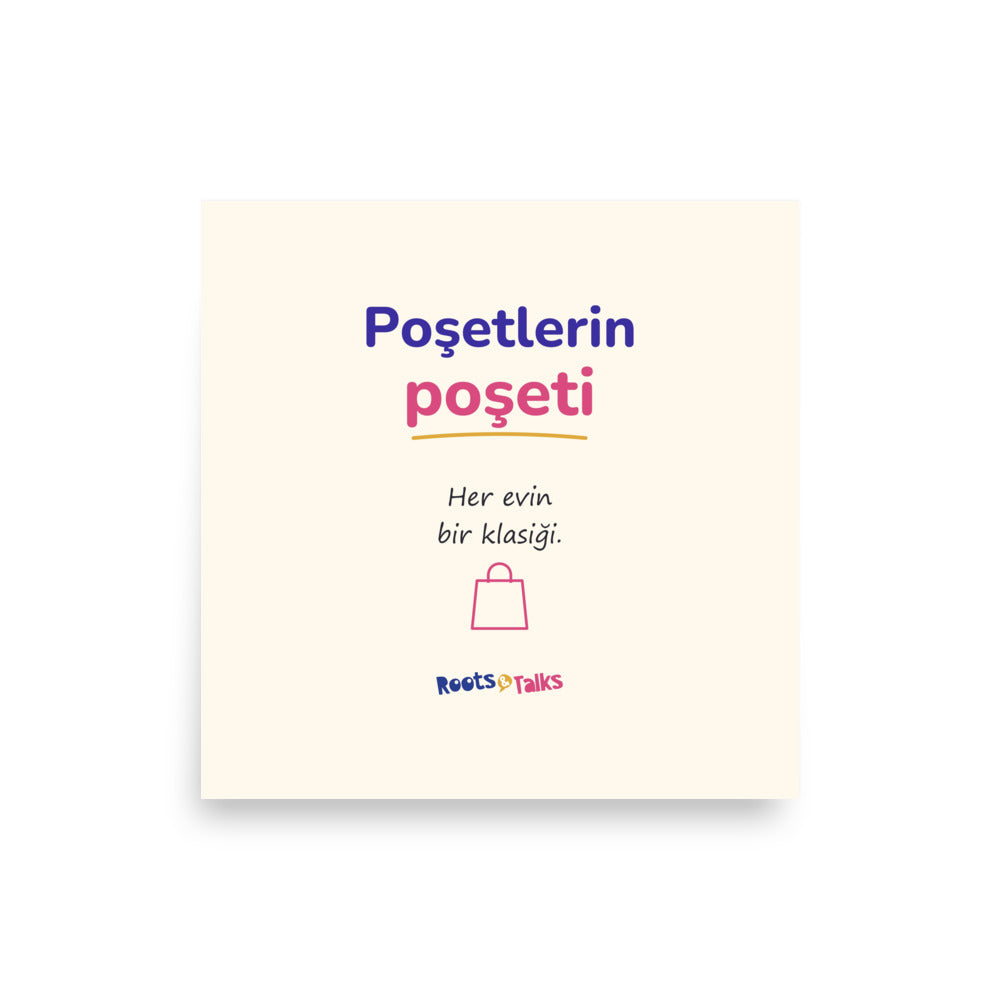 Poşetlerin Poşeti Matte Paper Poster, Roots & Talks - product photo
