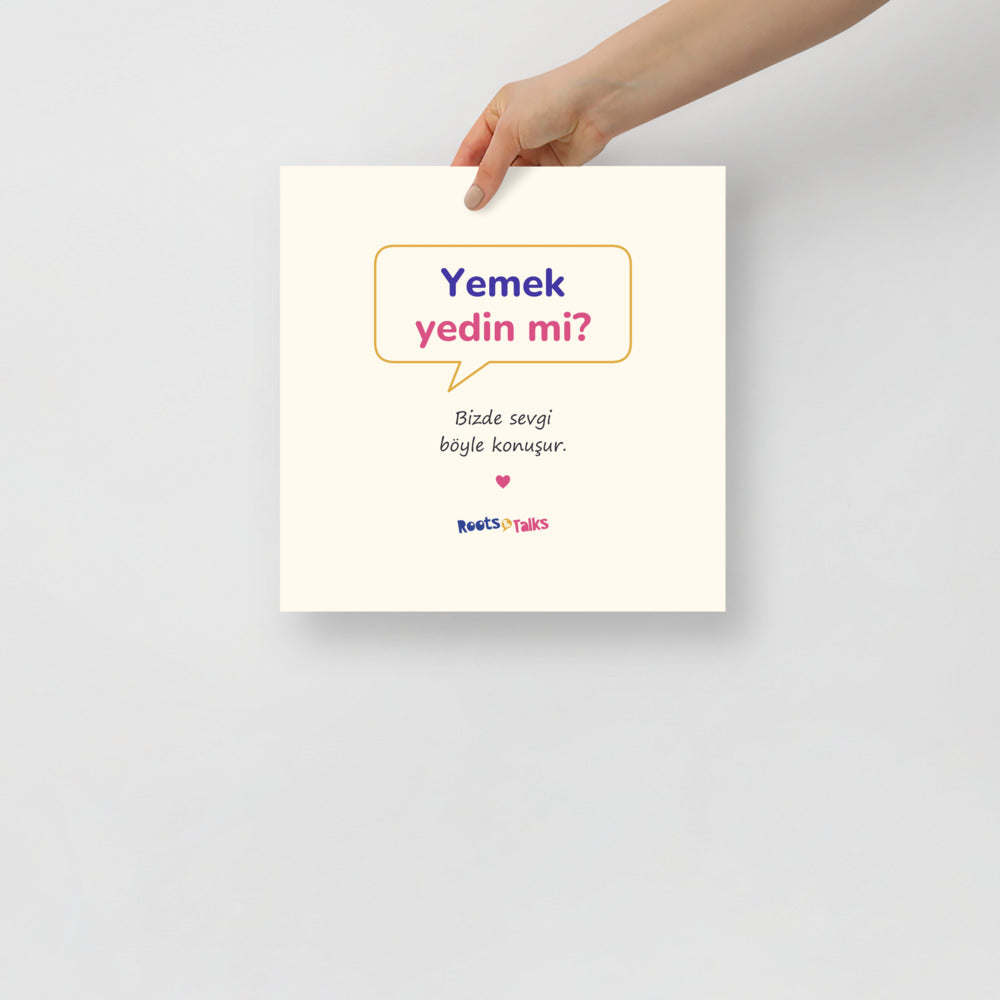 Yemek Yedin Mi? Matte Paper Poster, Roots & Talks - lifestyle photo 2