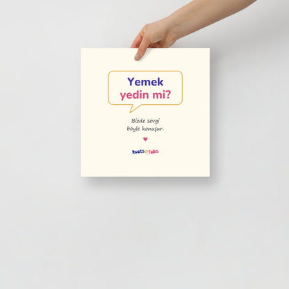 Yemek Yedin Mi? Matte Paper Poster, Roots & Talks - lifestyle photo 2
