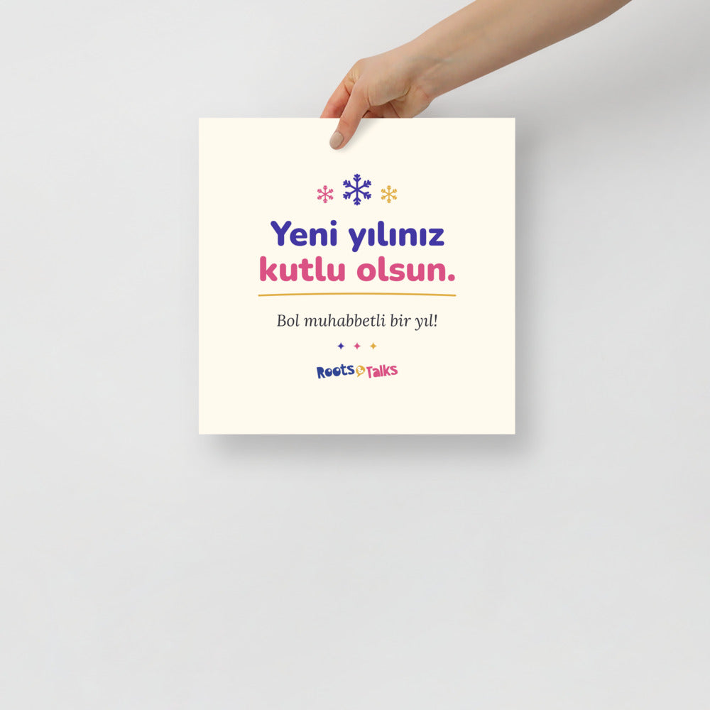 Yeni Yılınız Kutlu Olsun Matte Paper Poster, Roots & Talks - lifestyle photo 2