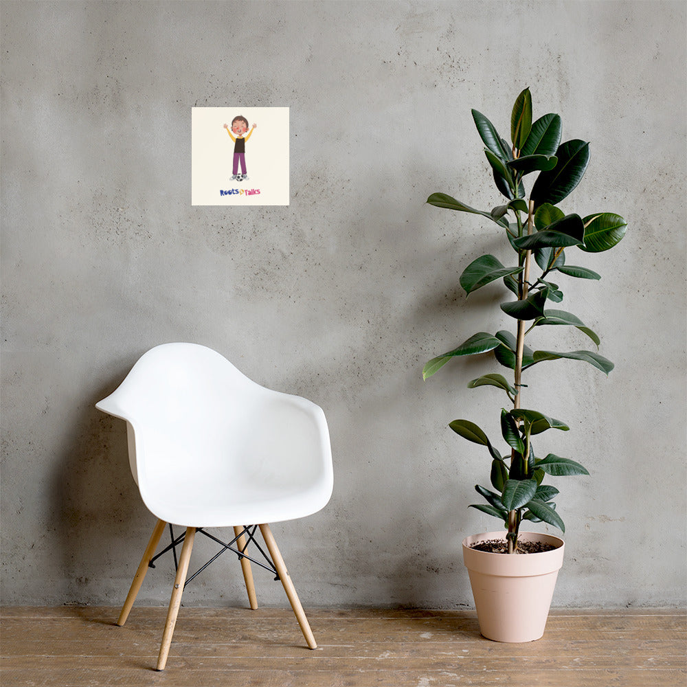 Gazi Character Matte Paper Poster, Roots & Talks - lifestyle photo 1