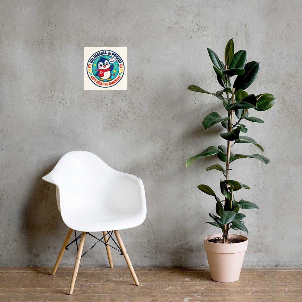 Bilingual & Proud Matte Paper Poster, Roots & Talks - lifestyle photo 1