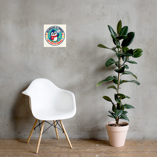 Bilingual & Proud Matte Paper Poster, Roots & Talks - lifestyle photo 1