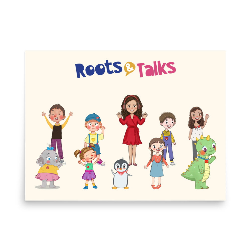 Roots & Talks Characters Matte Paper Poster - product photo