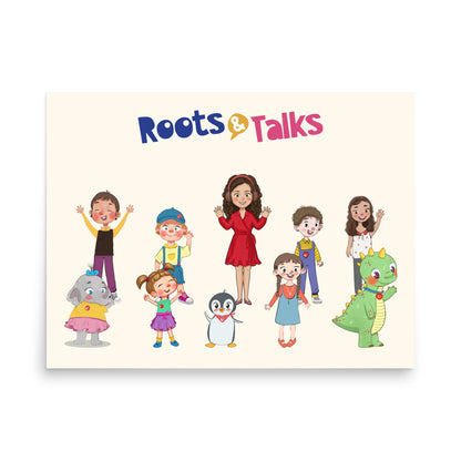 Roots & Talks Characters Matte Paper Poster - product photo