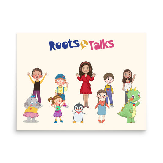 Roots & Talks Characters Matte Paper Poster - product photo