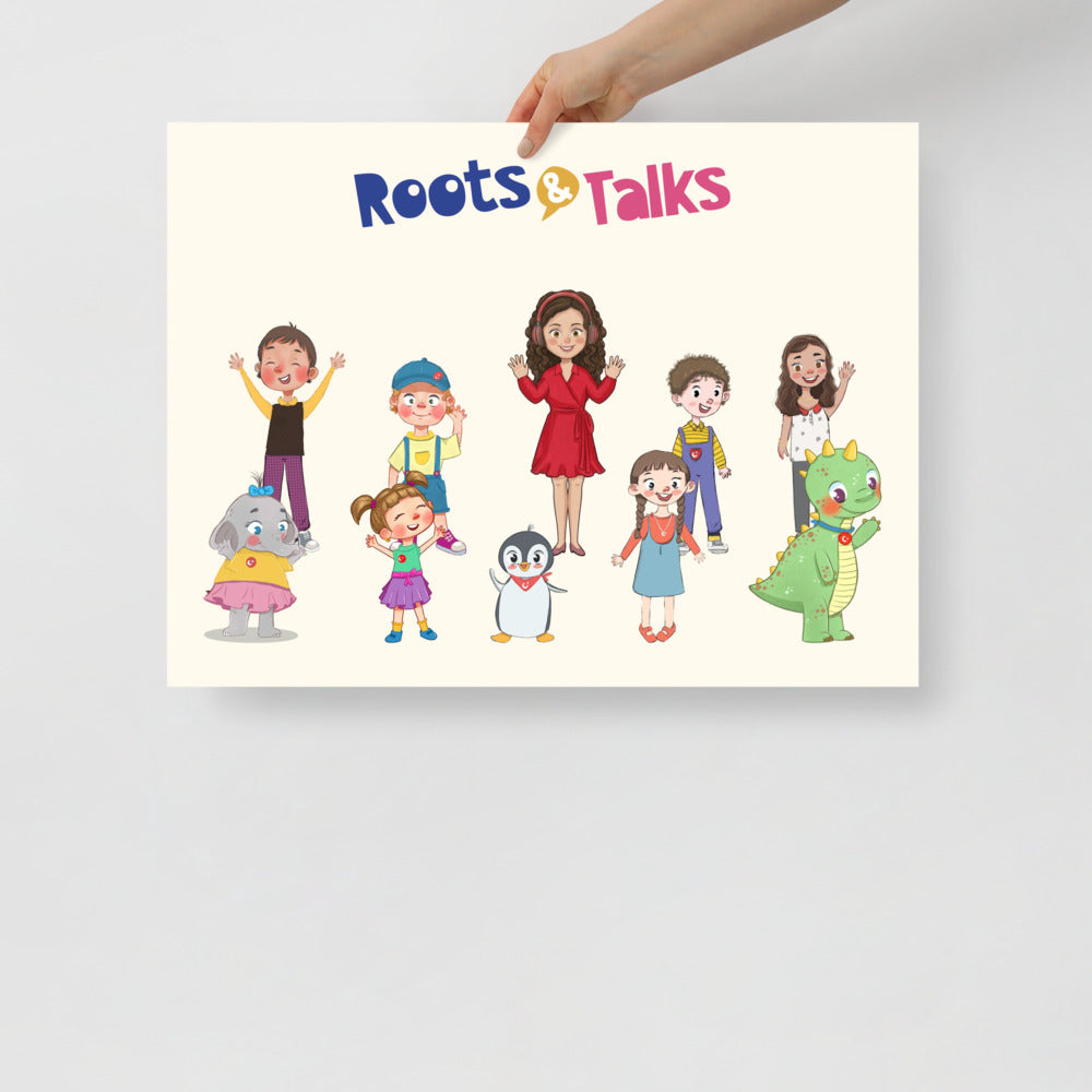Roots & Talks Characters Matte Paper Poster - lifestyle photo 2