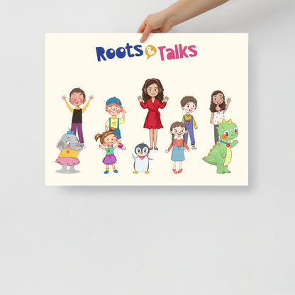 Roots & Talks Characters Matte Paper Poster - lifestyle photo 2