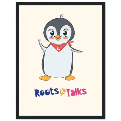 Pingucan Penguin Framed Portrait Poster, Roots & Talks - framed poster photo 2