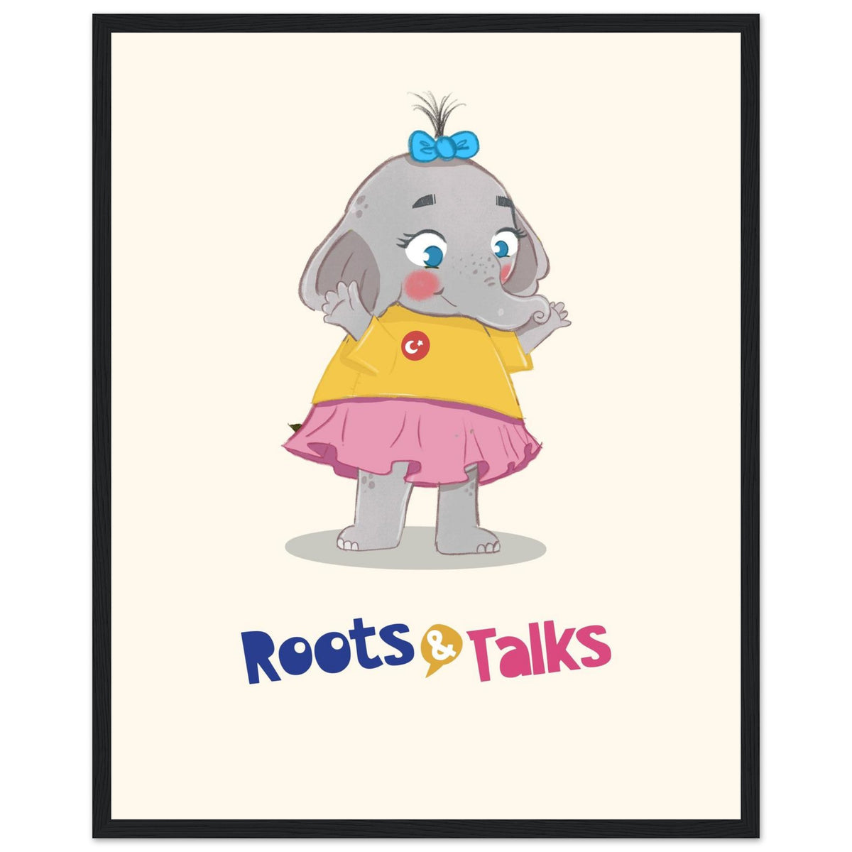 Filiz Elephant Framed Portrait Poster, Roots & Talks - framed poster photo 4