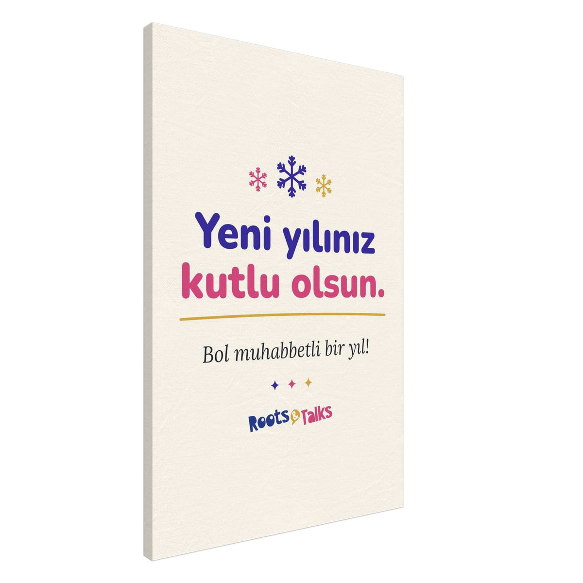 Yeni Yılınız Kutlu Olsun Canvas Print, Roots & Talks - canvas photo 3