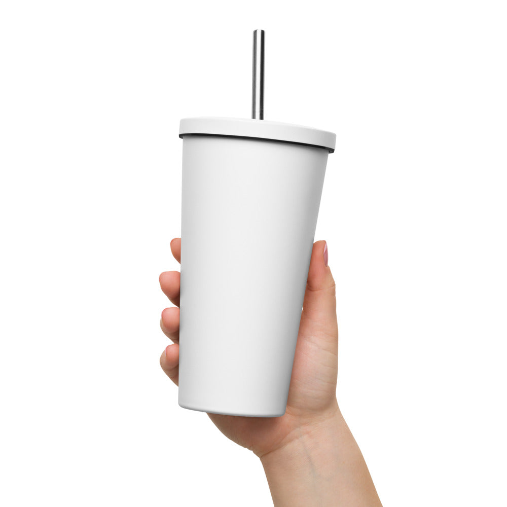 Ahmet Character Insulated Tumbler with Straw, 20 oz, Roots & Talks - lifestyle photo 3