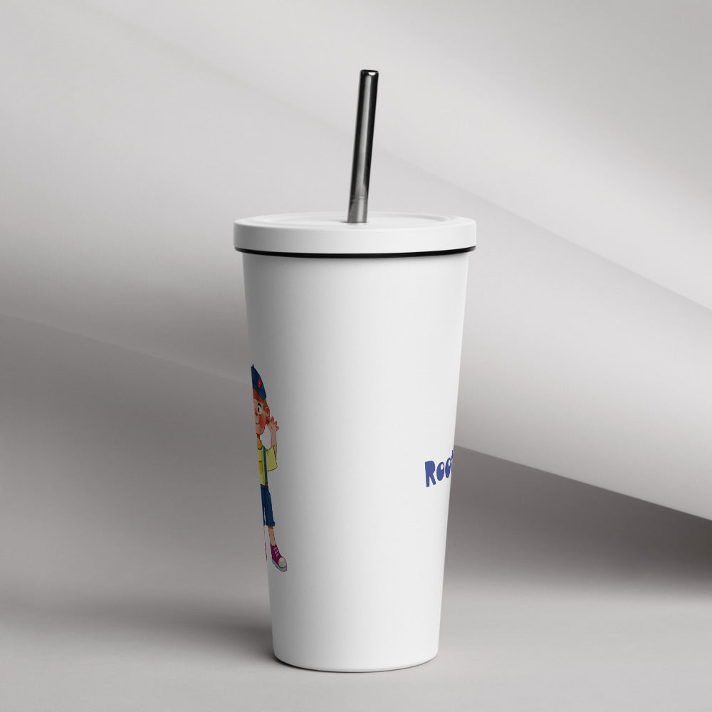 Giray Character Insulated Tumbler with Straw, 20 oz, Roots & Talks - lifestyle photo 1