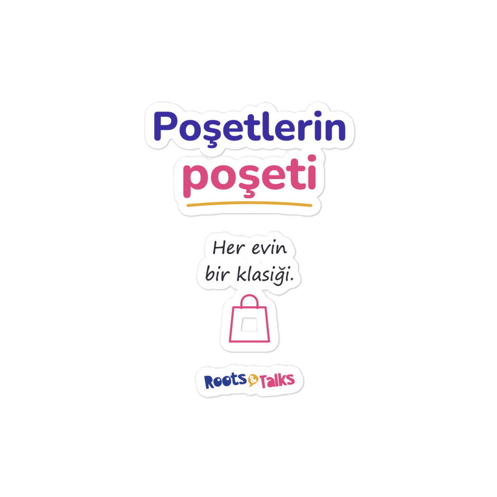 Poşetlerin Poşeti Kiss-Cut Sticker, Roots & Talks - product photo