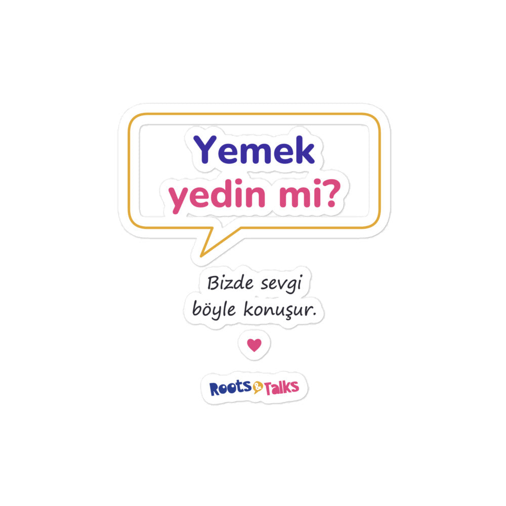 Yemek Yedin Mi? Kiss-Cut Sticker, Roots & Talks - product photo