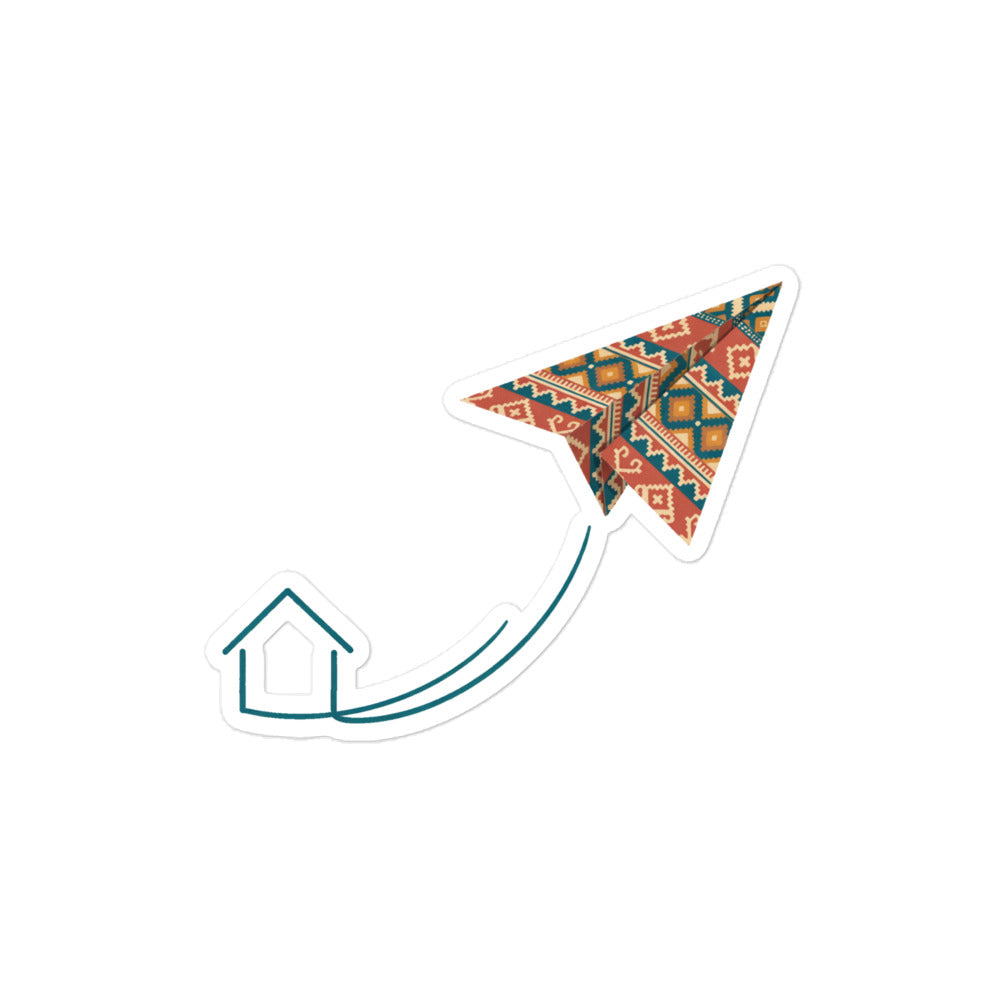 Kilim Flight Kiss-Cut Sticker, Roots & Talks - product photo