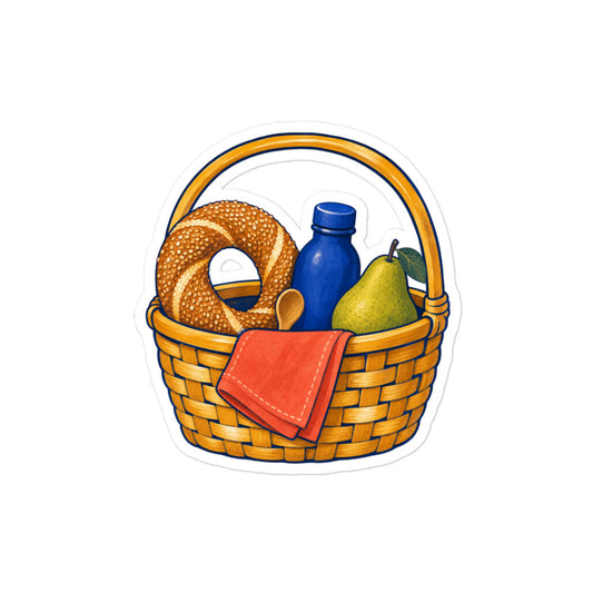 Picnic Basket Kiss-Cut Sticker, Roots & Talks - product photo