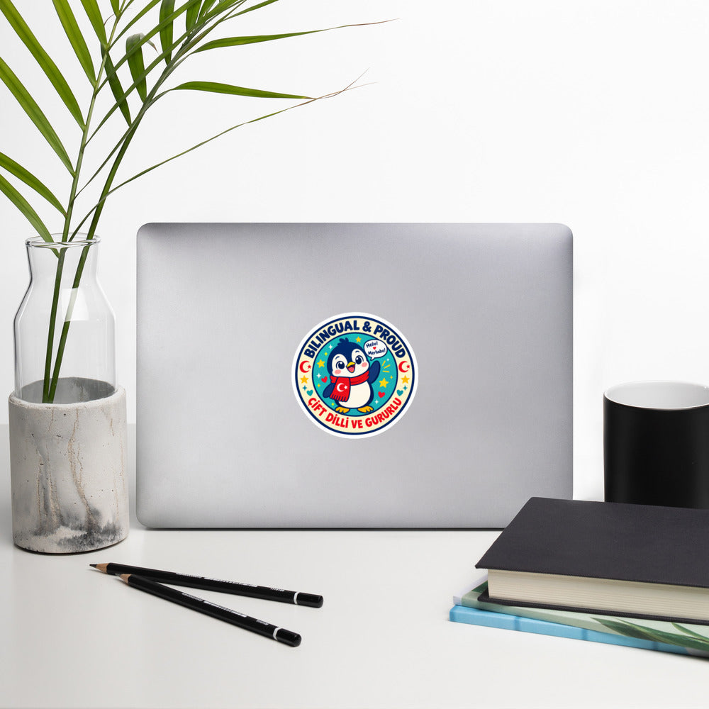 Bilingual & Proud Kiss-Cut Sticker, Roots & Talks - lifestyle photo 1