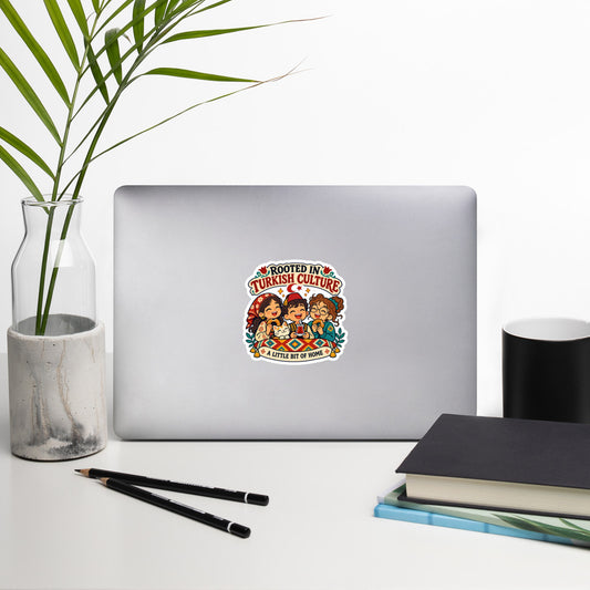 Rooted in Turkish Culture Kiss-Cut Sticker, Roots & Talks - lifestyle photo 1