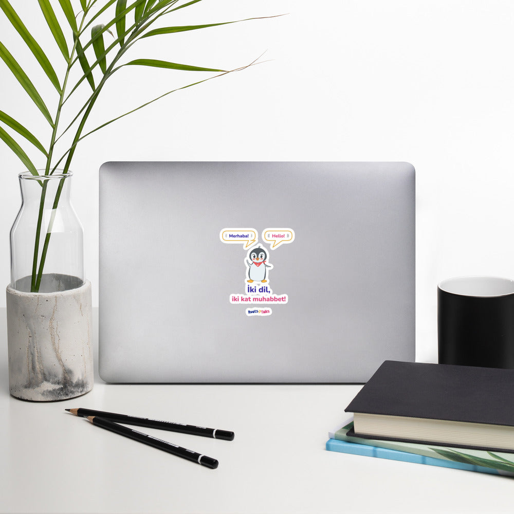İki Dil, İki Kat Muhabbet Kiss-Cut Sticker, Roots & Talks - lifestyle photo 1