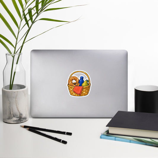 Picnic Basket Kiss-Cut Sticker, Roots & Talks - lifestyle photo 1