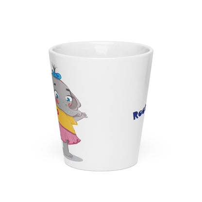 Filiz Elephant Latte Mug, 12 oz, Roots & Talks - Front